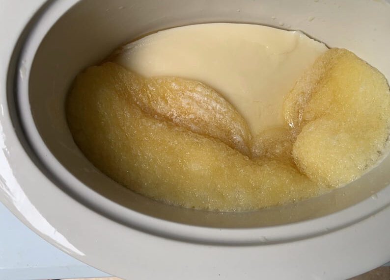 Hot process soap cooking