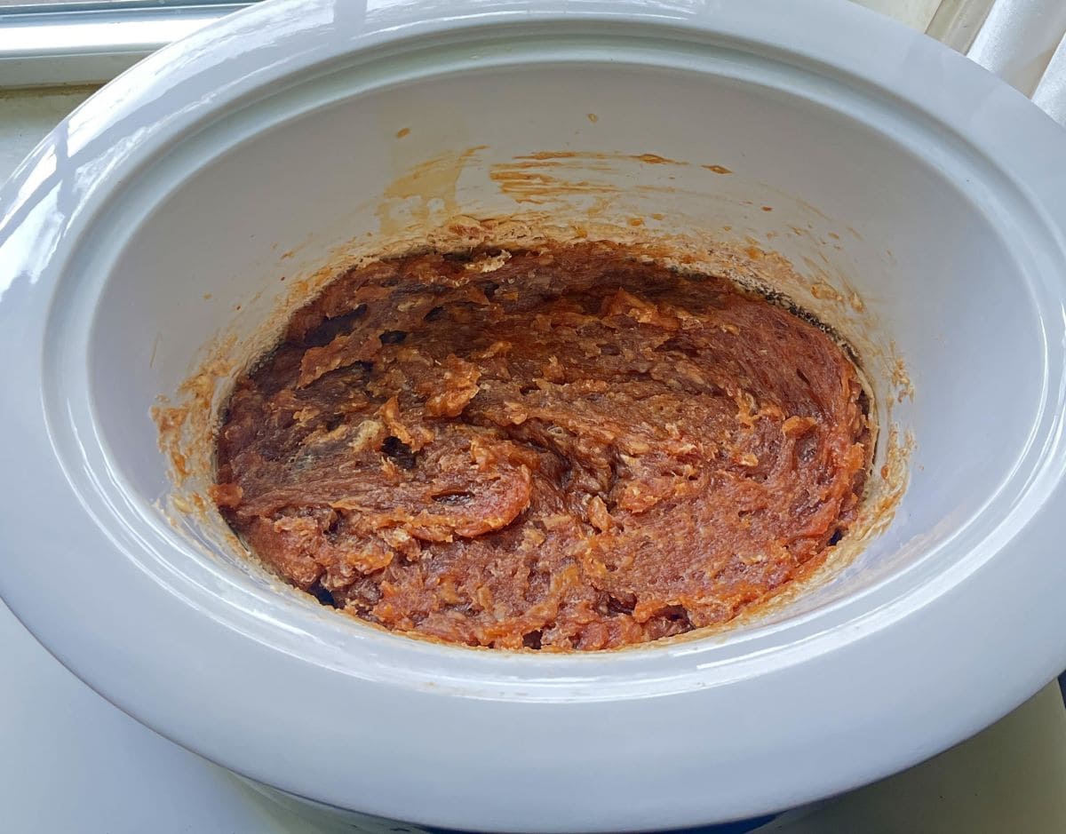 Rebatch soap in a Crockpot in the mashed potato or Vaseline stage.